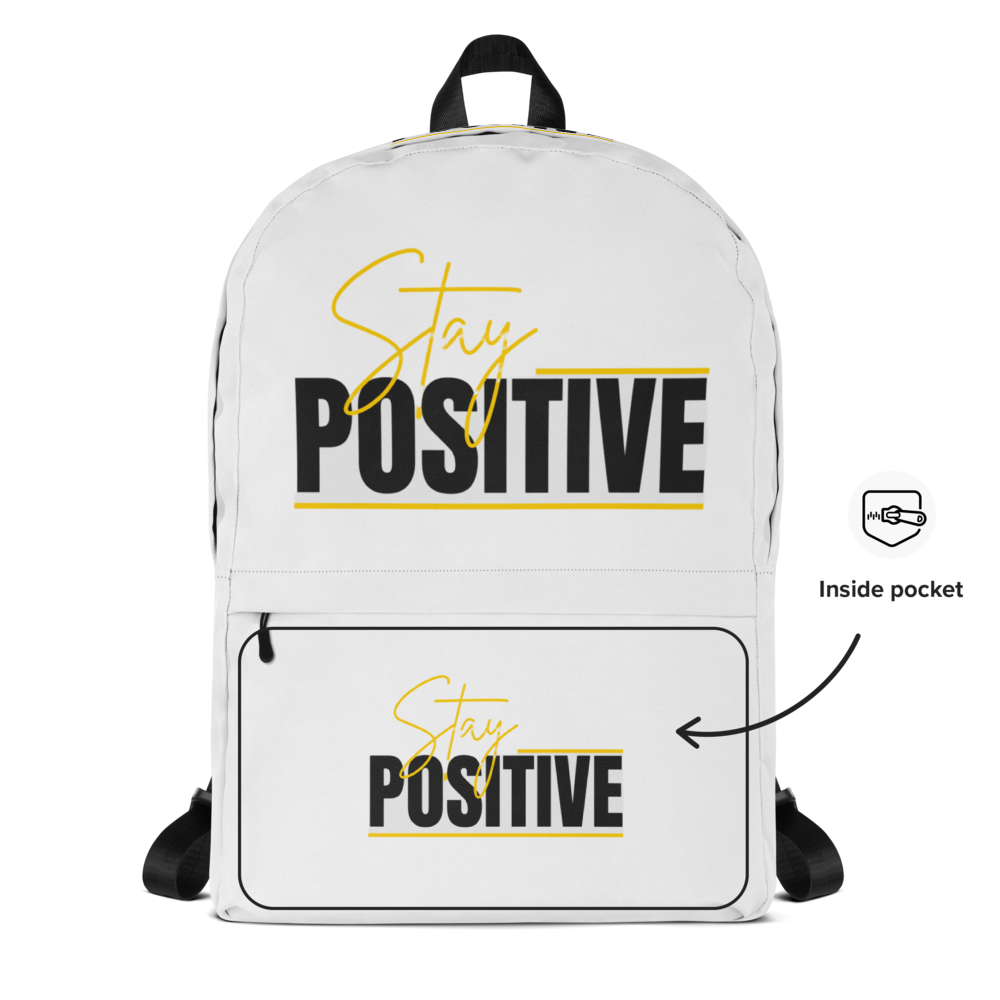Stay Positive Aesthetic Graphic For Bags. thumbnail 4