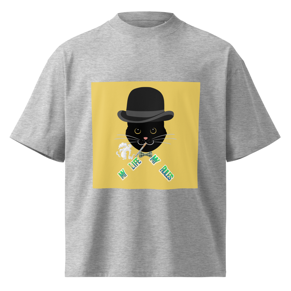 My Life My Rules - Stylish Gentleman Cat Tee thumbnail 5