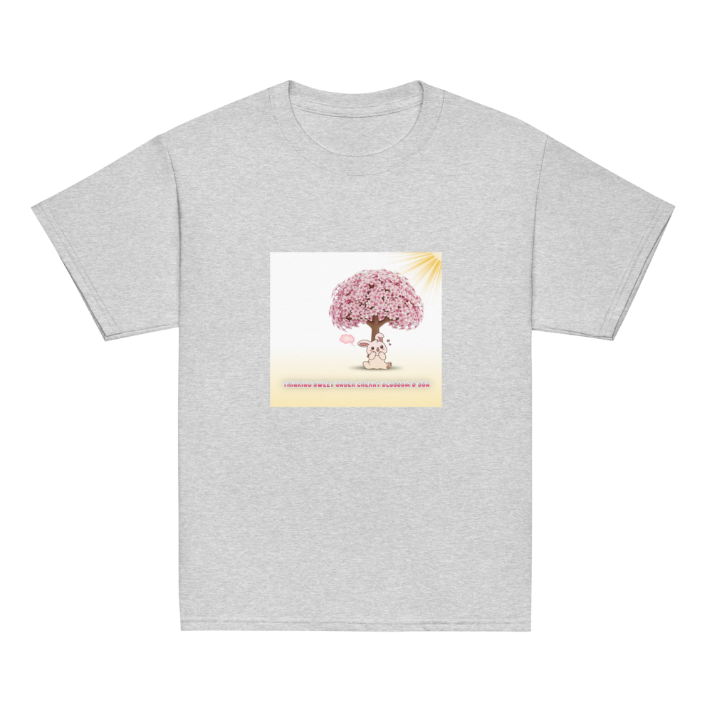 Cute Bunny & Blossom Tree Youth Classic Tee thumbnail 17