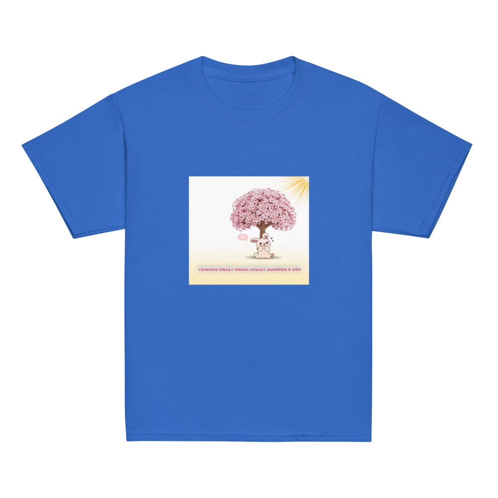 Cute Bunny & Blossom Tree Youth Classic Tee thumbnail 9