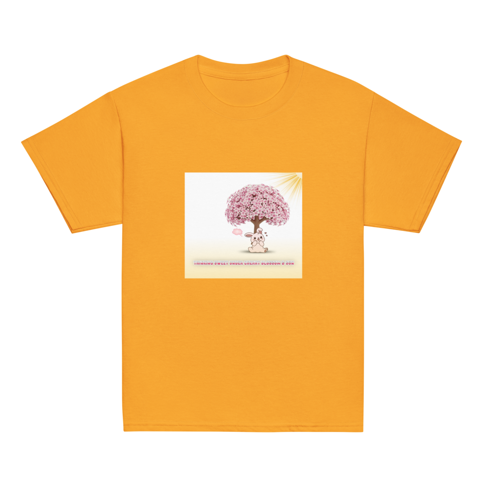Cute Bunny & Blossom Tree Youth Classic Tee thumbnail 13