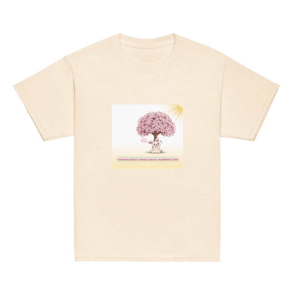 Cute Bunny & Blossom Tree Youth Classic Tee thumbnail 23