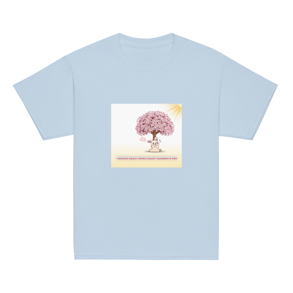 Cute Bunny & Blossom Tree Youth Classic Tee thumbnail 19