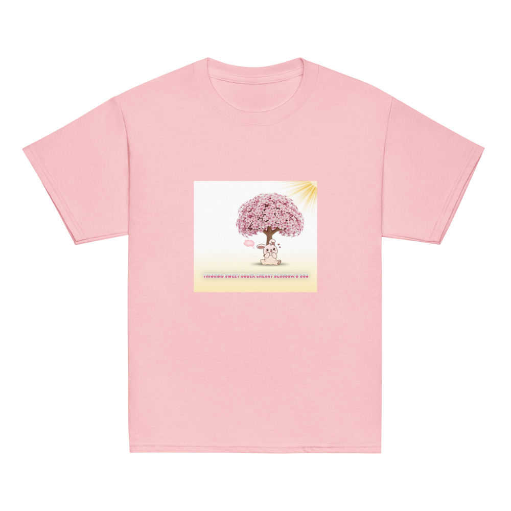 Cute Bunny & Blossom Tree Youth Classic Tee thumbnail 21