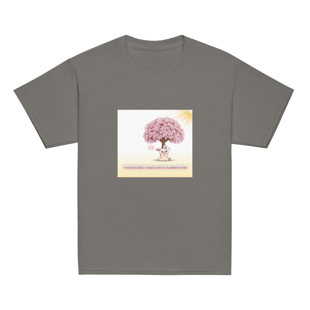 Cute Bunny & Blossom Tree Youth Classic Tee thumbnail 11