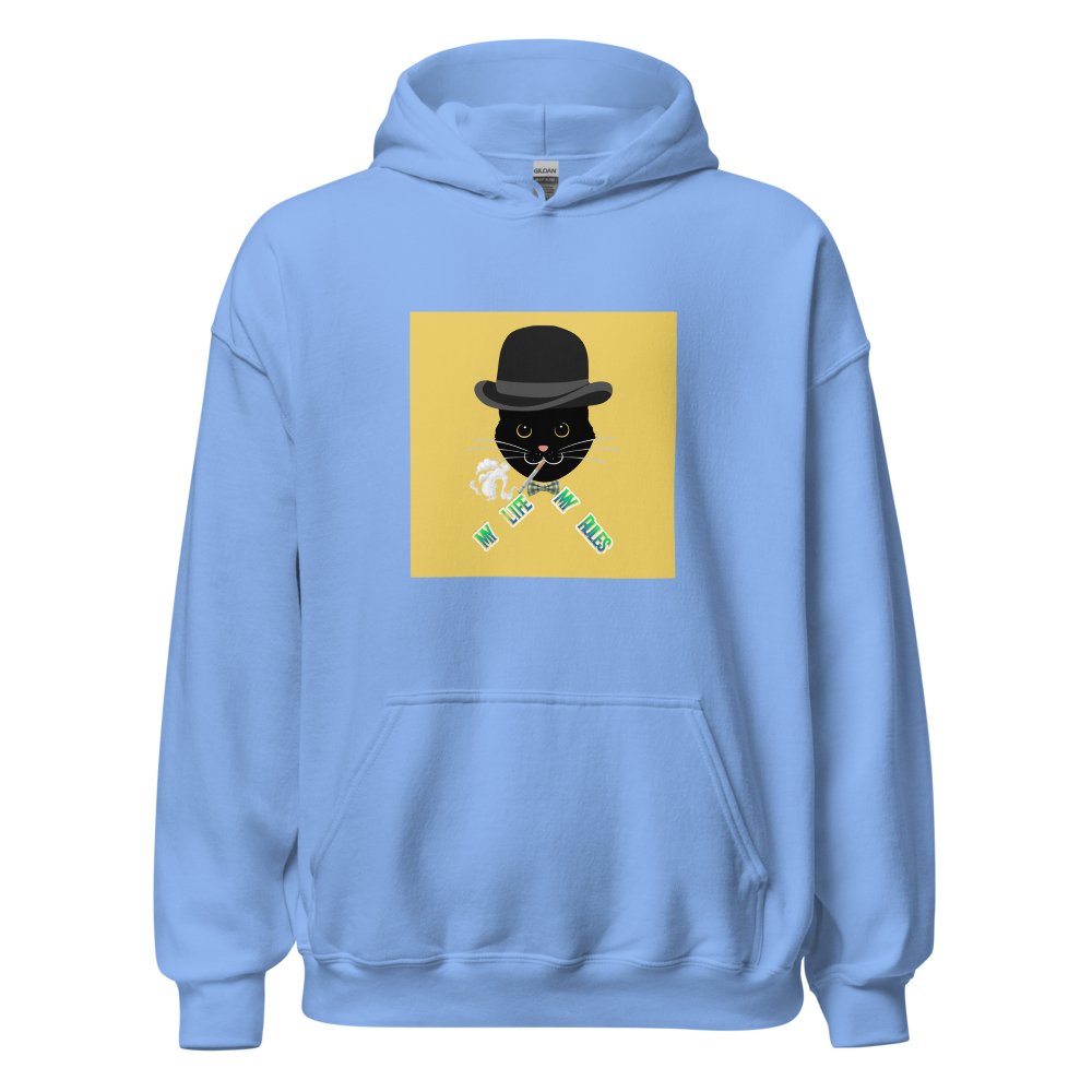 My Life My Rules Cool Black Cat Hoodie thumbnail 65