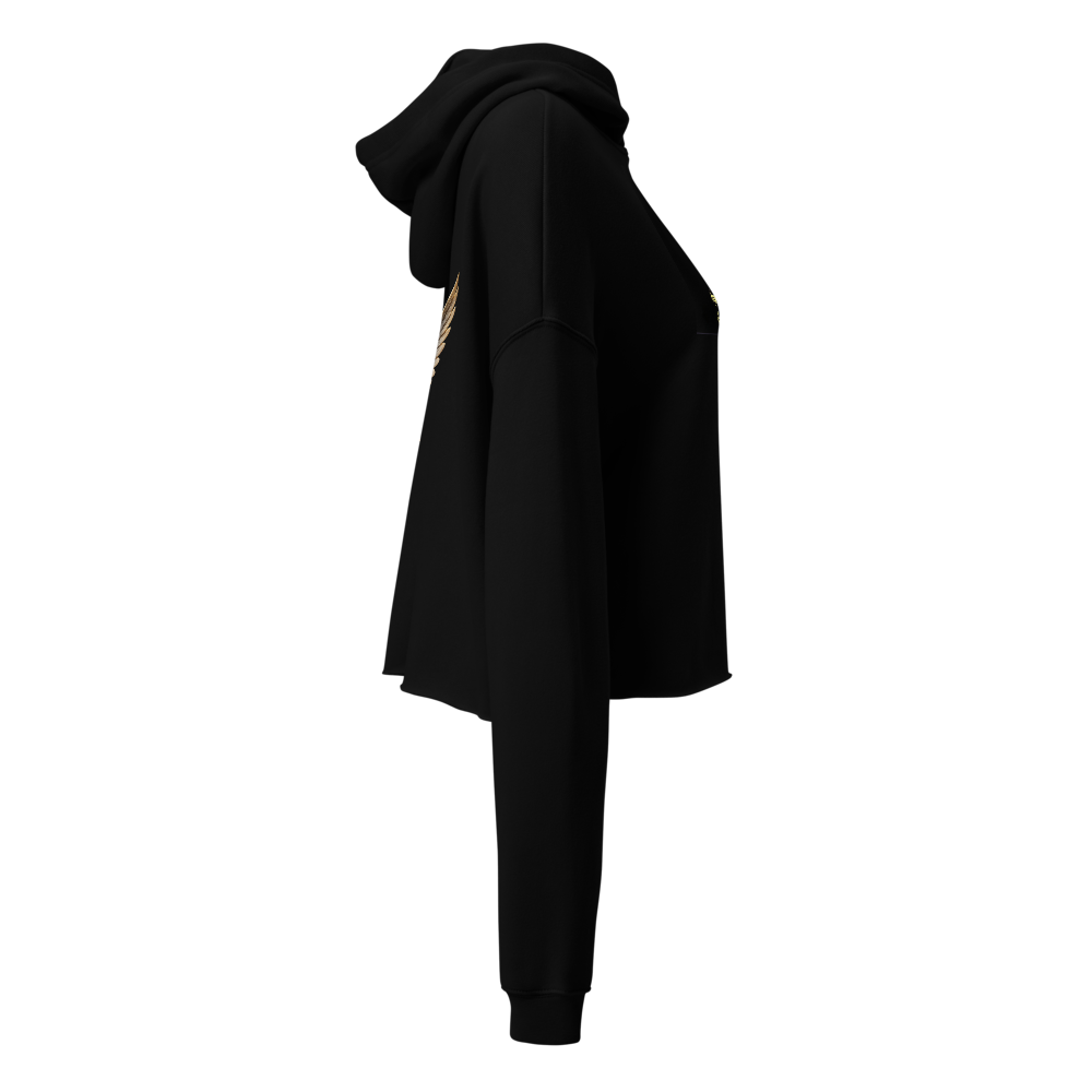 Women's Cropped Hoodie | Soft Fleece Crop Top Swea thumbnail 4