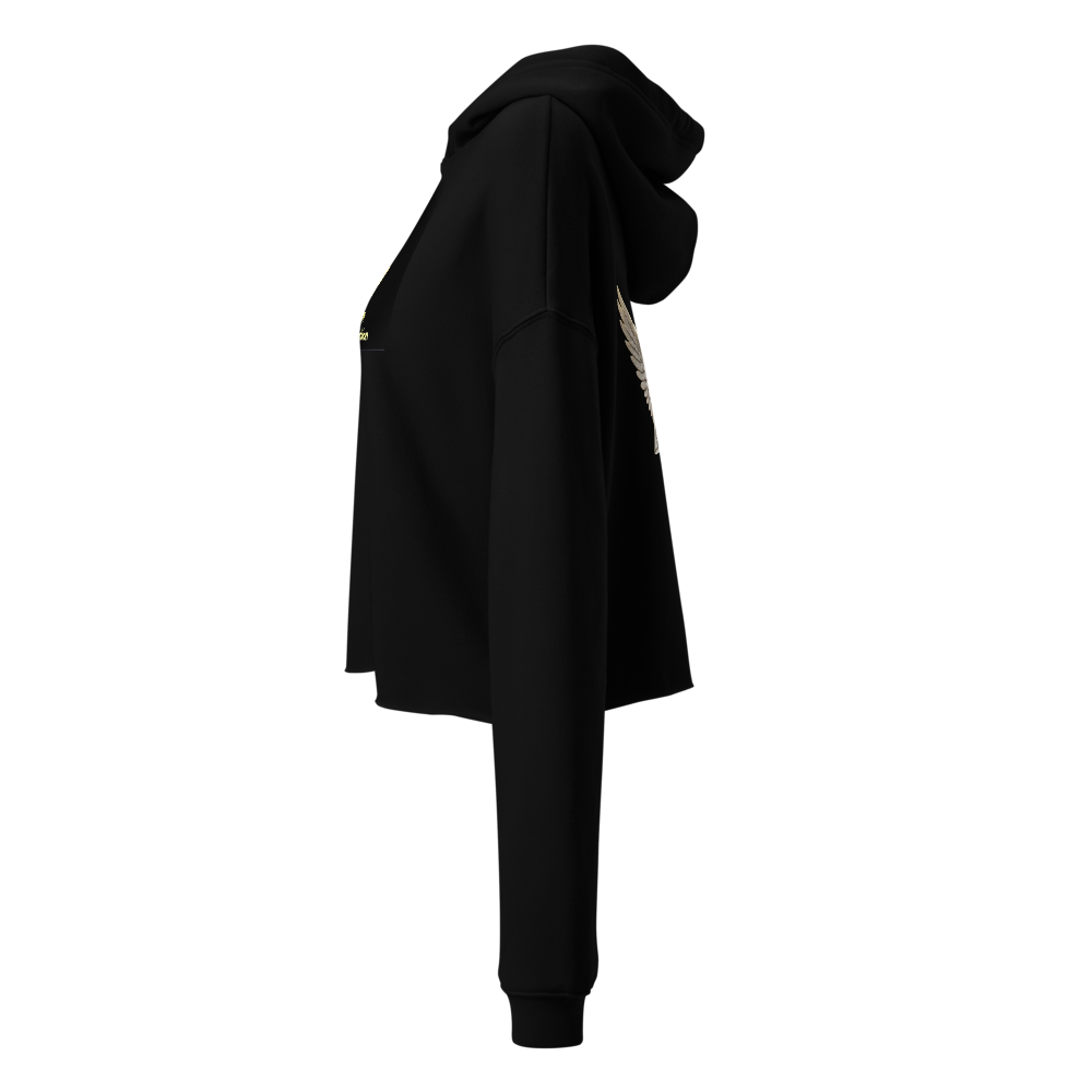 Women's Cropped Hoodie | Soft Fleece Crop Top Swea thumbnail 2