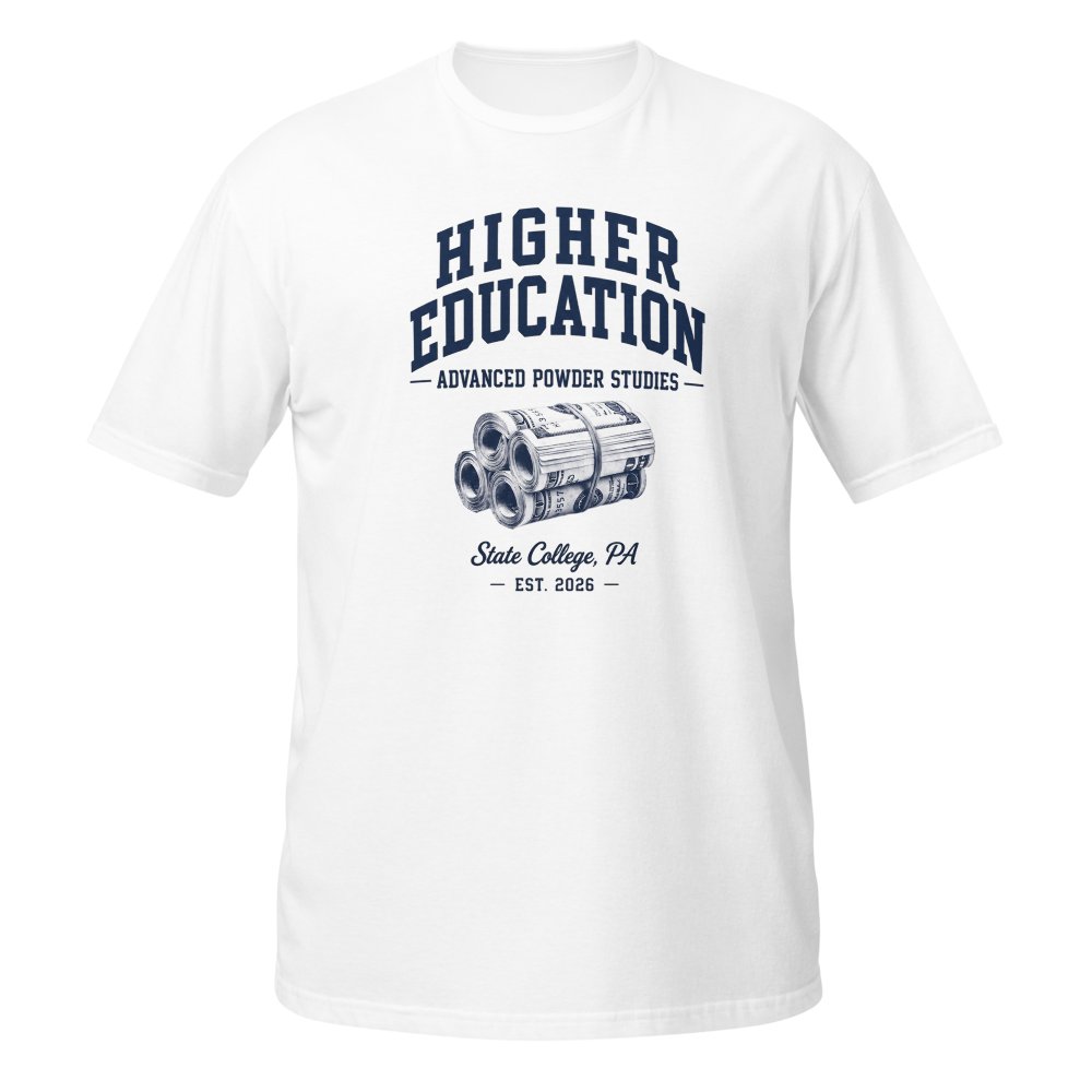Higher Education – Advanced Powder Studies Tee thumbnail 3