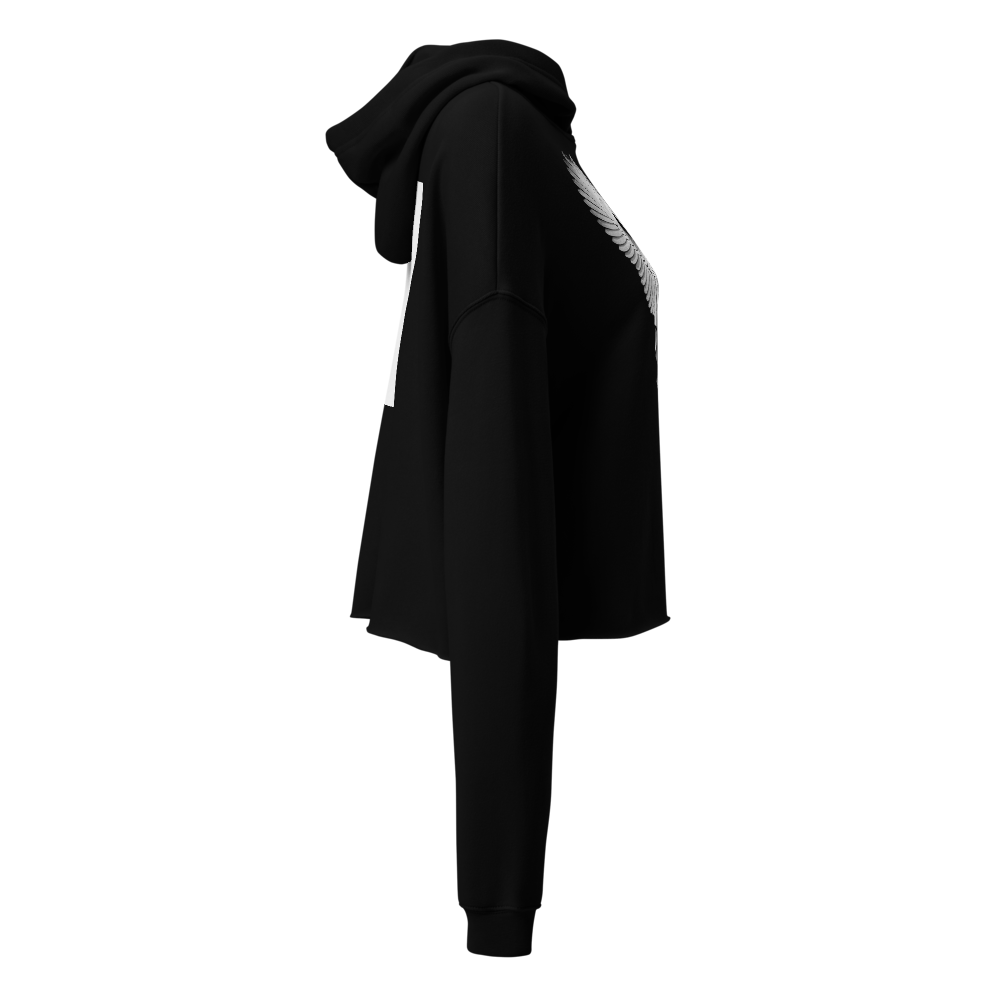 Vintage Dark Angel Aesthetic Cropped Hoodie thumbnail 4
