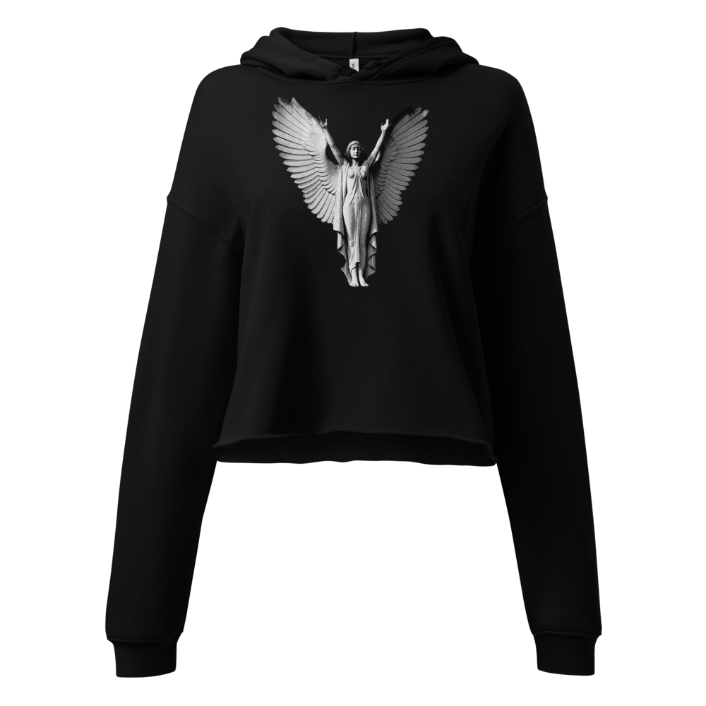 Vintage Dark Angel Aesthetic Cropped Hoodie thumbnail 2