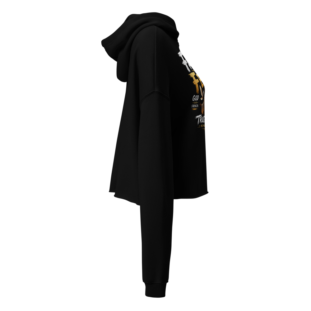 Faith Over Fear Women's Cropped Hoodie ✝️ | Christ thumbnail 3
