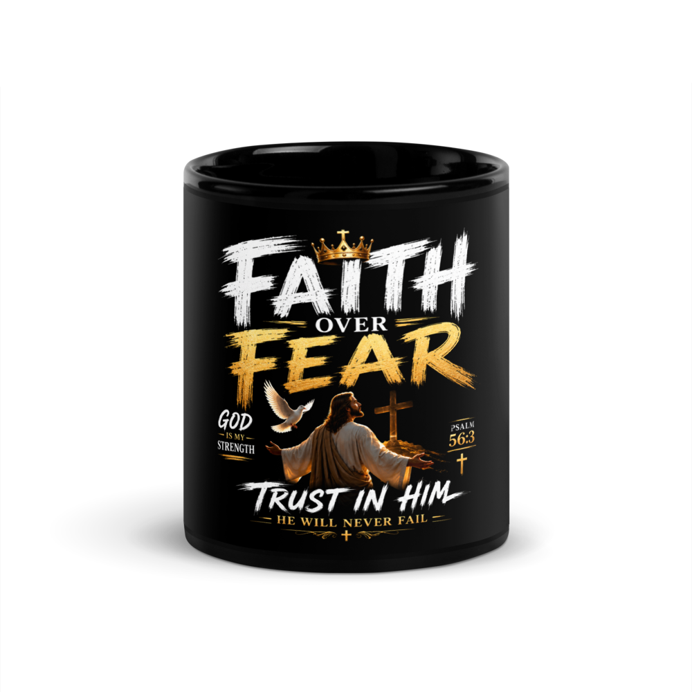 Faith Over Fear Christian Mug ✝️ | Inspirational C thumbnail 3