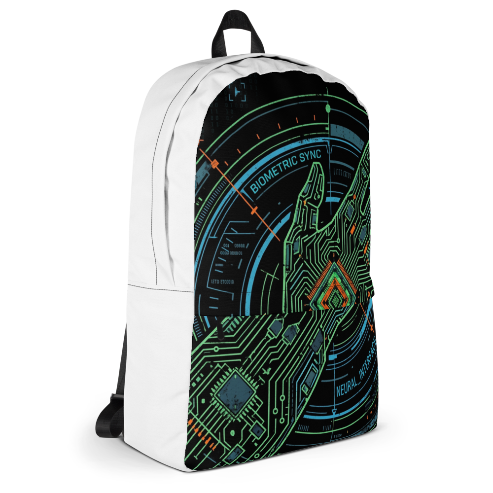 Robotic black backpack thumbnail 4