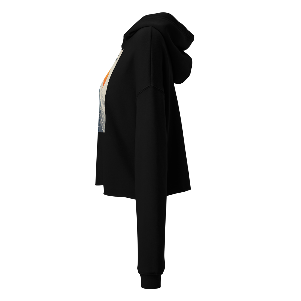 Women Black mountain print hoodie  thumbnail 2