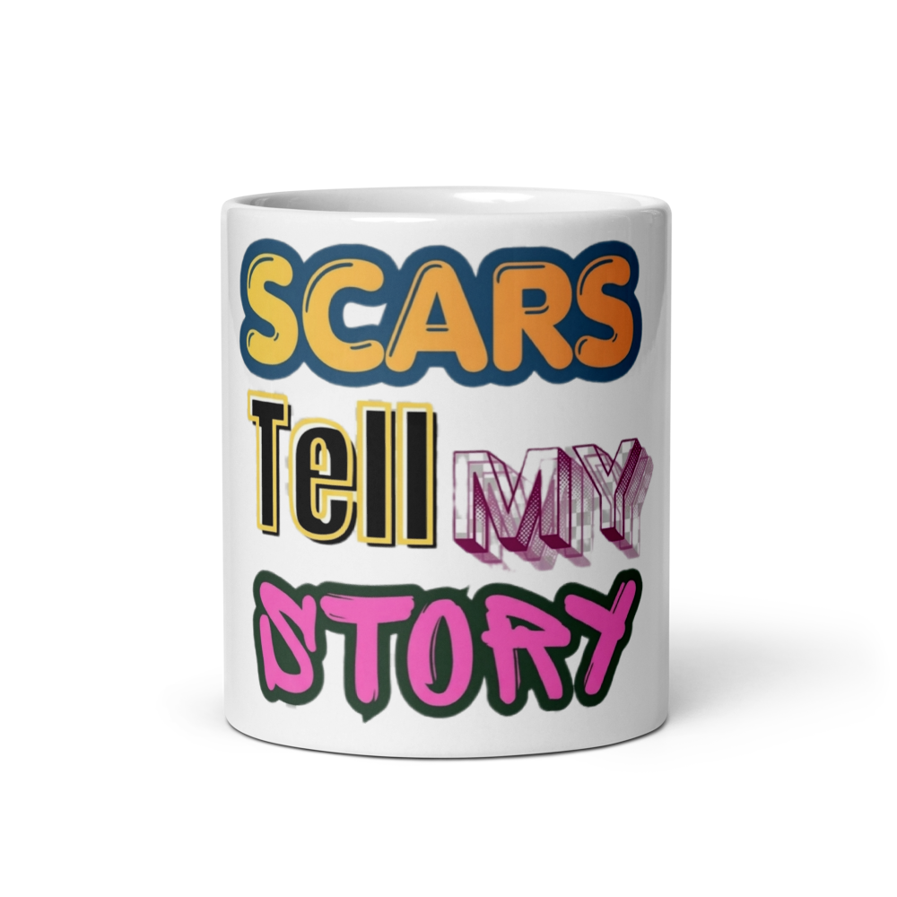 Scars Tell My Story Motivational Quote Shirt thumbnail 3