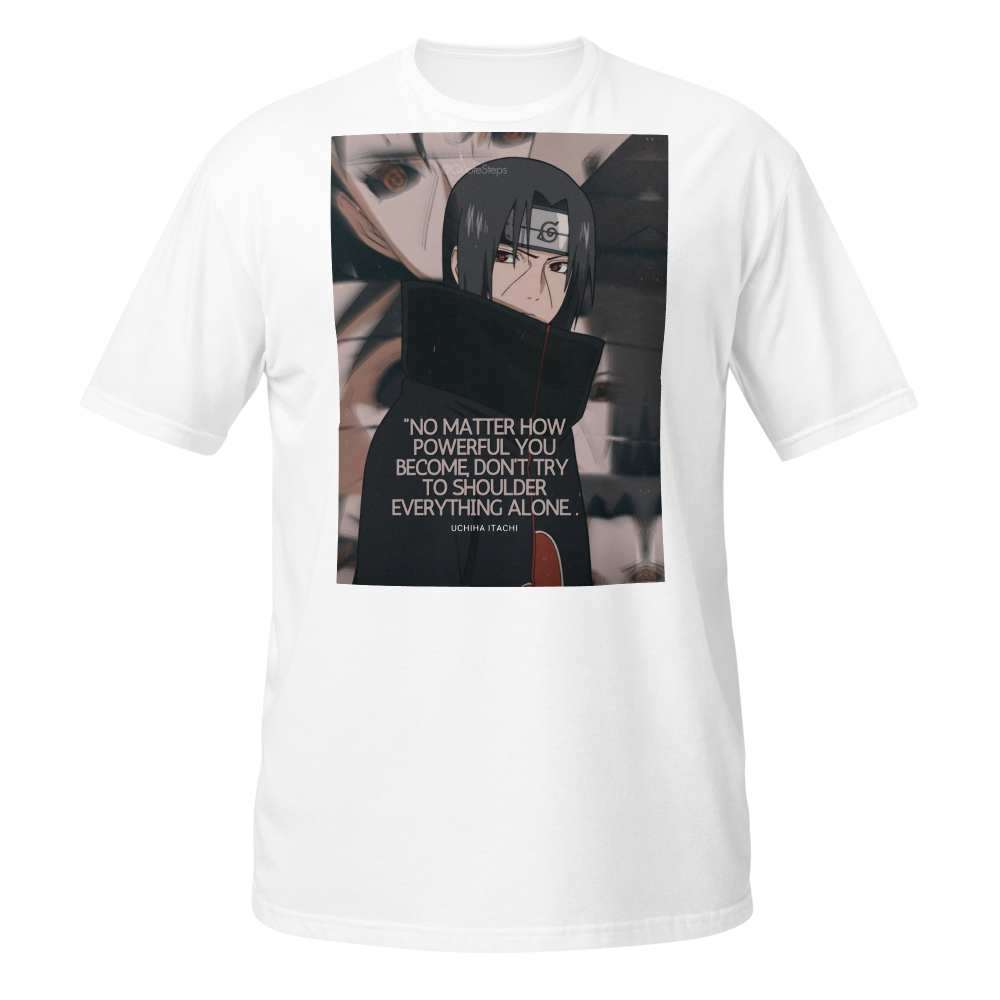 Itachi Uchiha Graphic Quote Anime T-Shirt thumbnail 2
