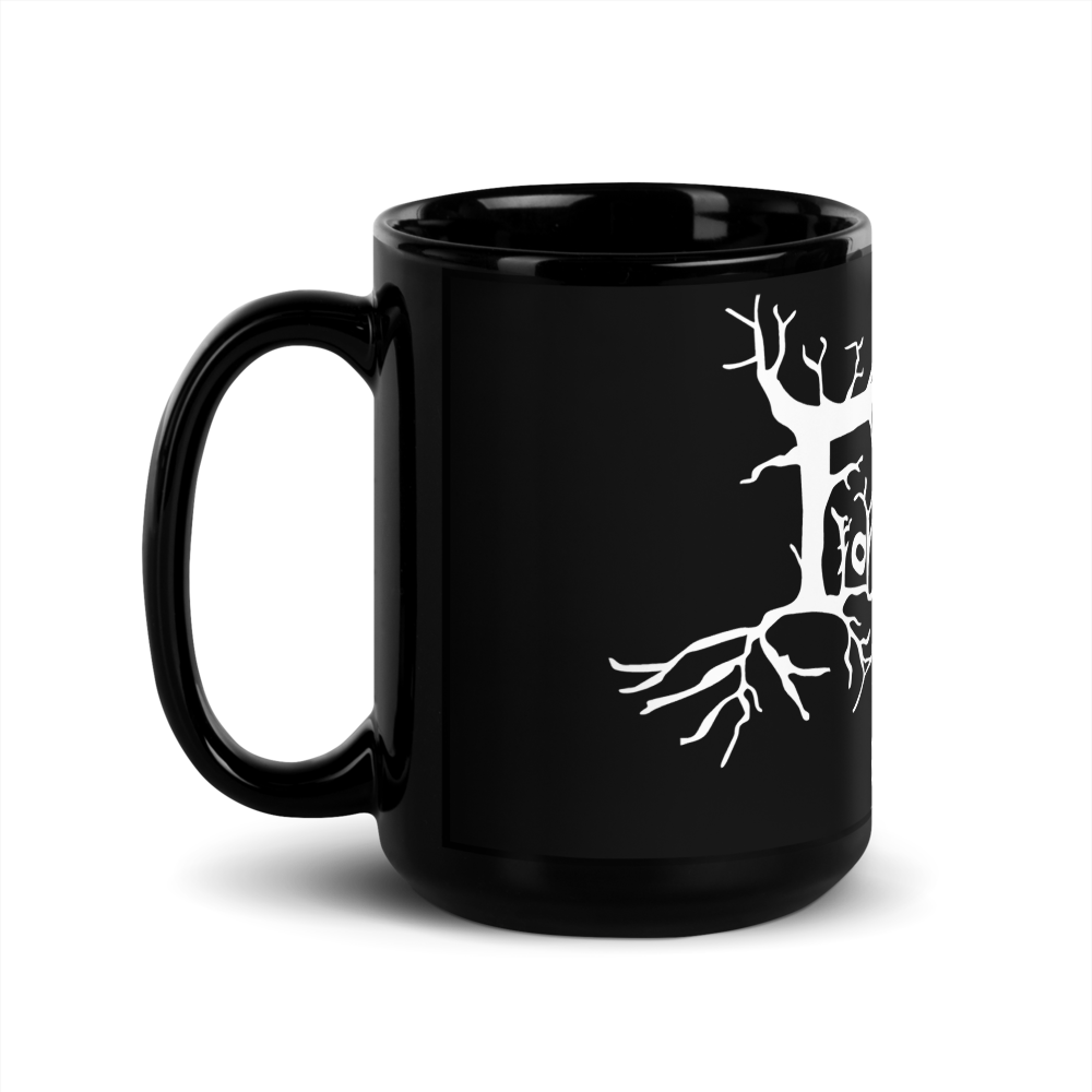 Flor de Piel Black Glossy Mug thumbnail 4