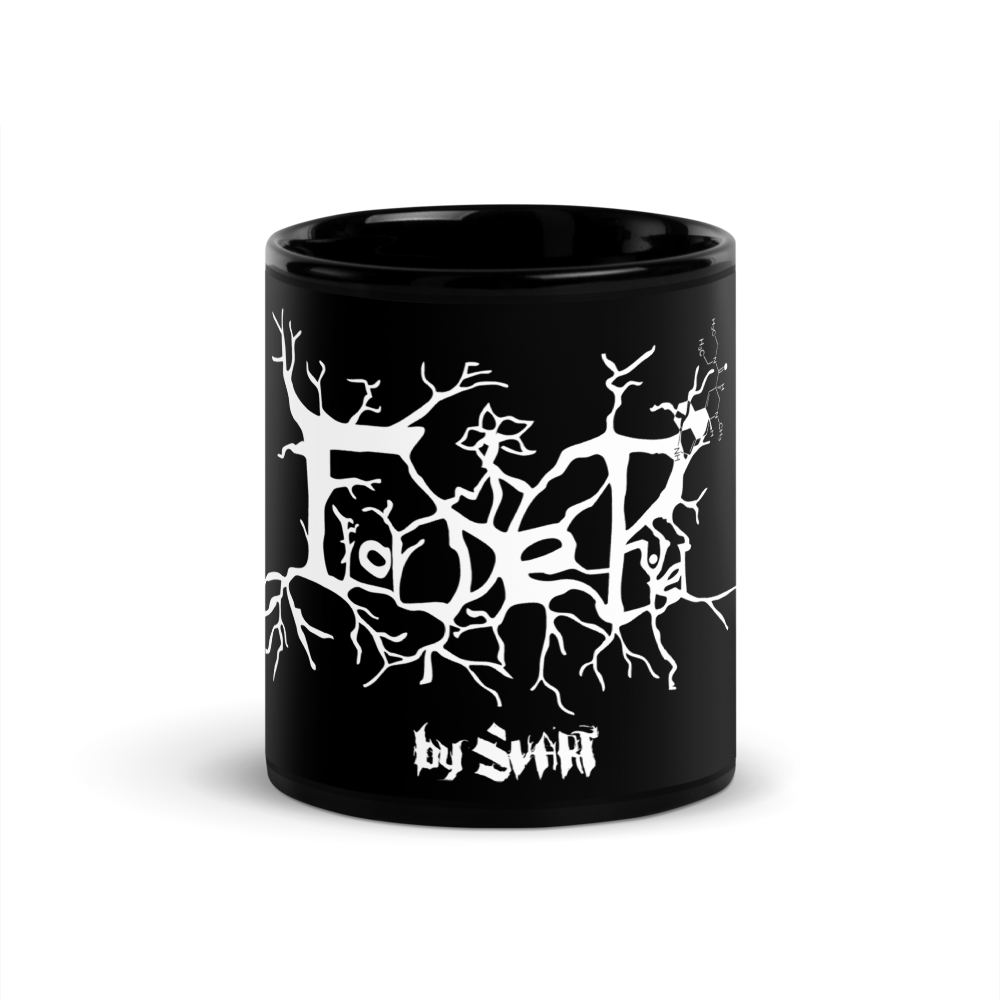 Flor de Piel Black Glossy Mug thumbnail 3