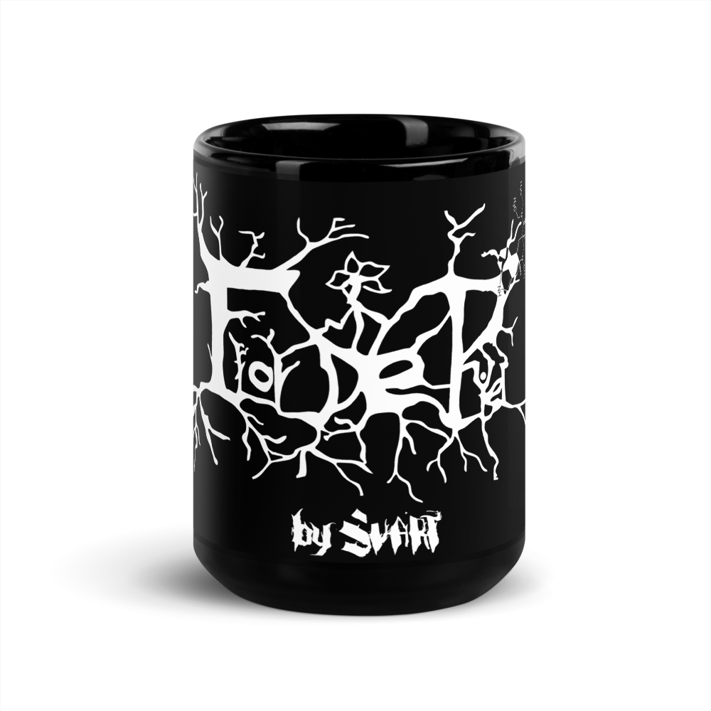 Flor de Piel Black Glossy Mug thumbnail 6