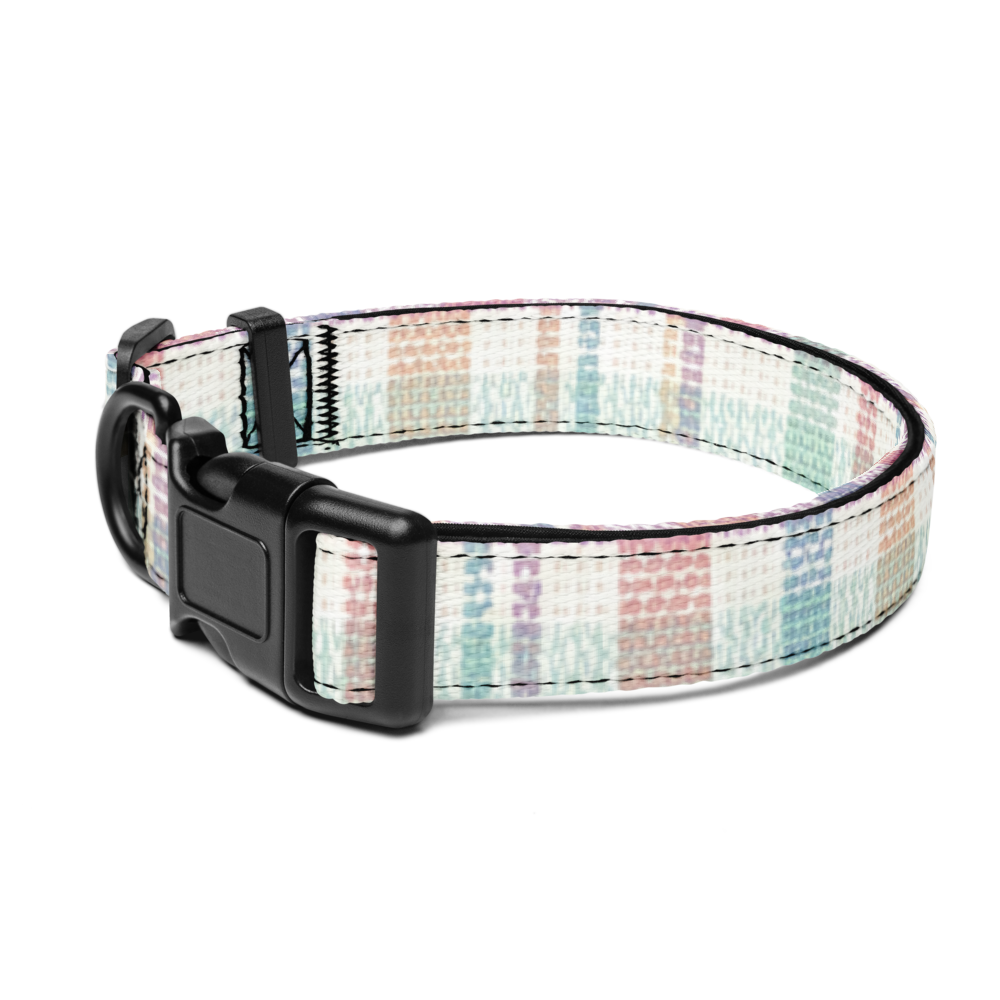Pastel Plaid Pet Collar thumbnail 3