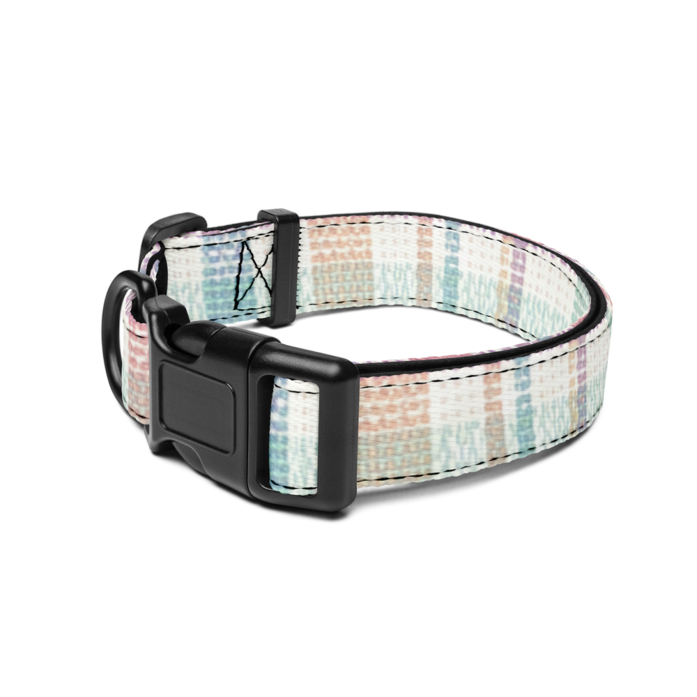 Pastel Plaid Pet Collar thumbnail 2