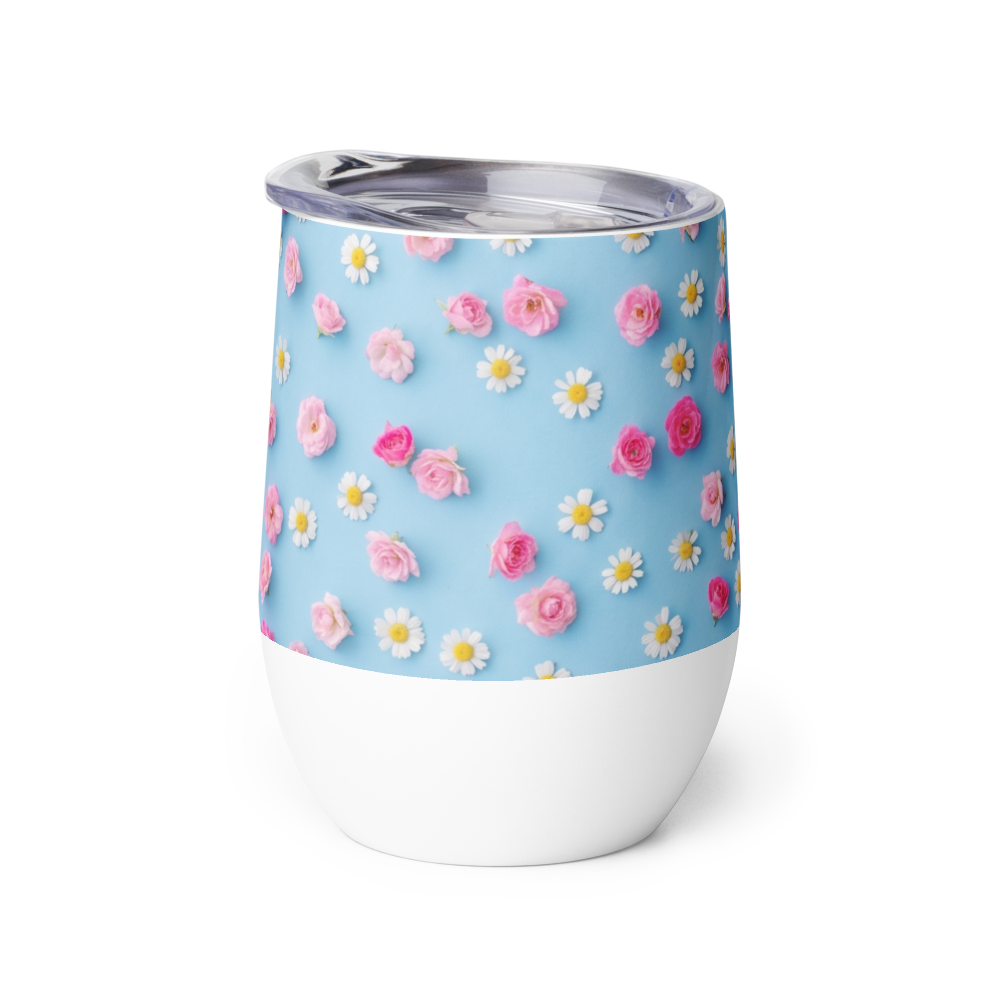 Floral Wine Tumbler thumbnail 4