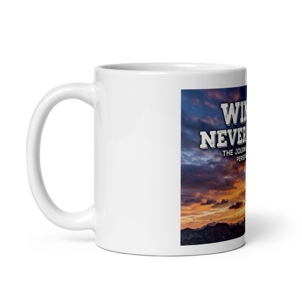 White glossy mug thumbnail 3