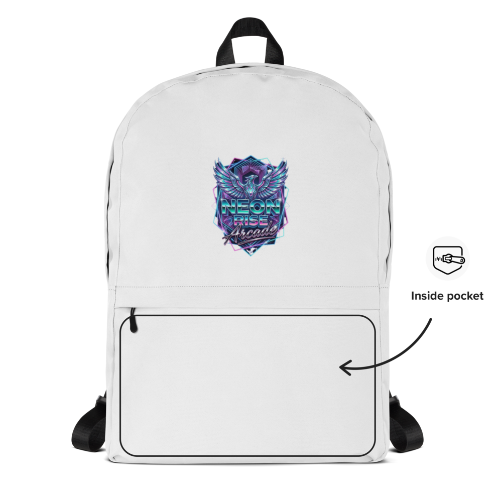 Stylish White Backpack thumbnail 2