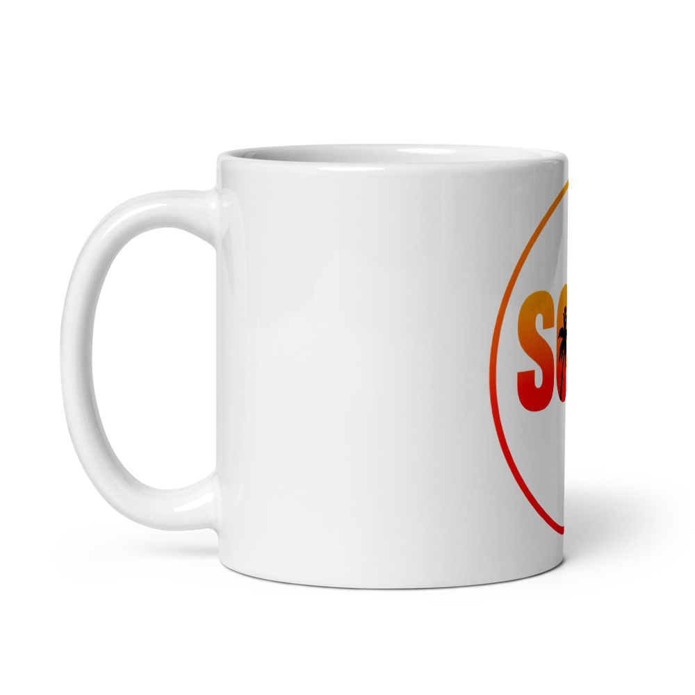 Soca Music Radio White Glossy Mug thumbnail 3