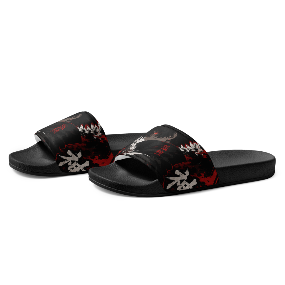 Men's Black Graphic Slides thumbnail 4
