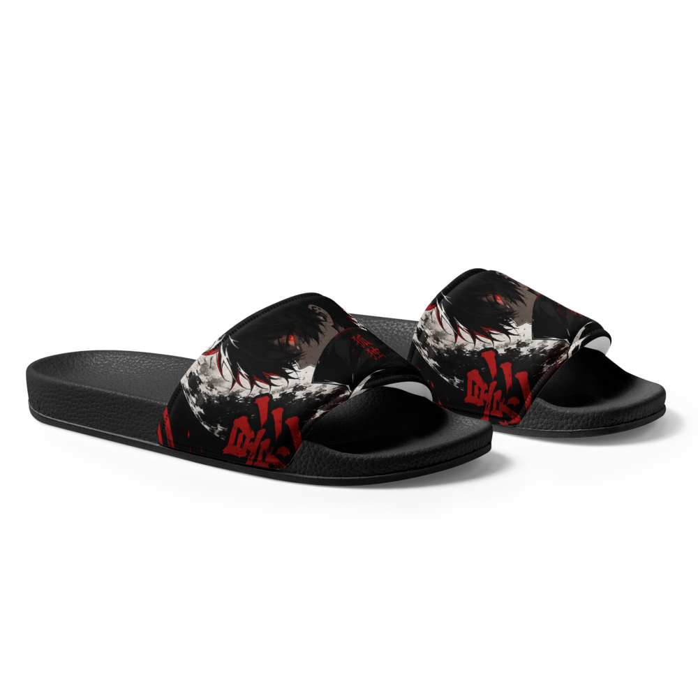 Men's Black Graphic Slides thumbnail 3