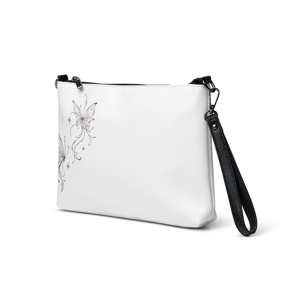 Butterfly Design Print Crossbody Bag
