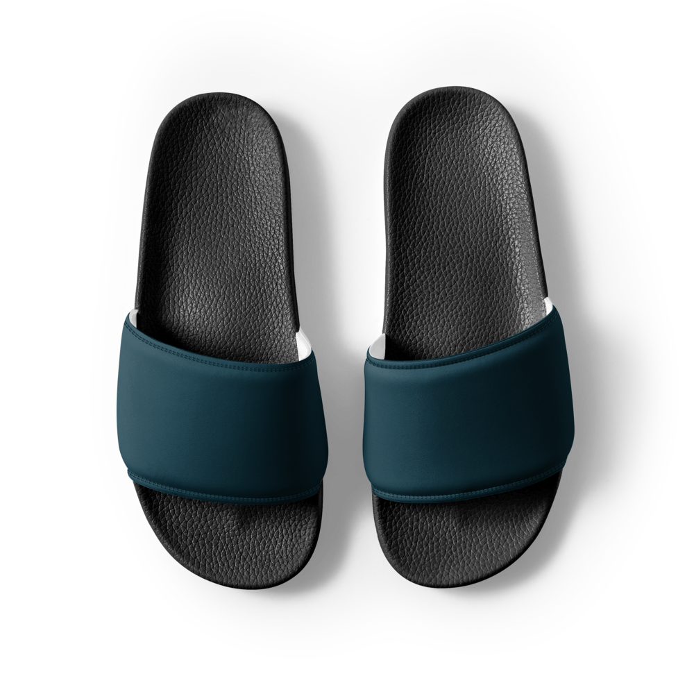Dark Green Men's Slides thumbnail 2