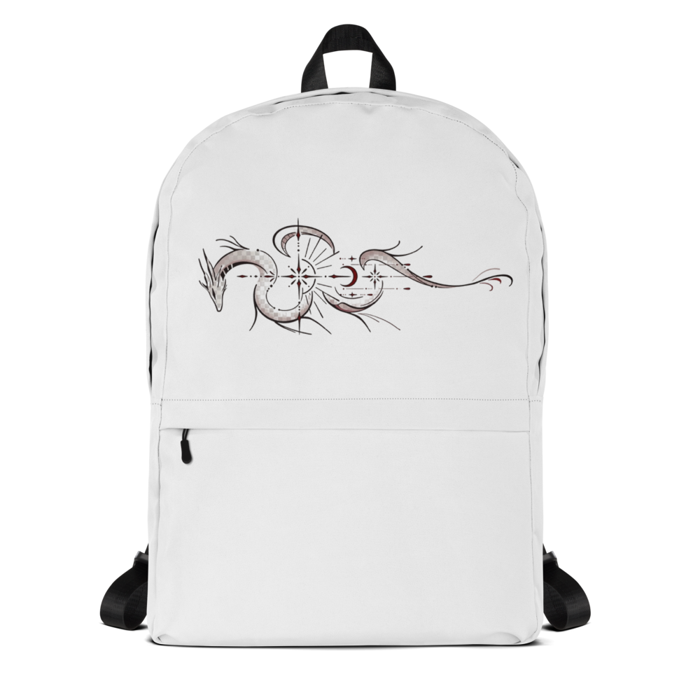 Dragon Line Art Design - 2 All-Over Print Backpack thumbnail 2