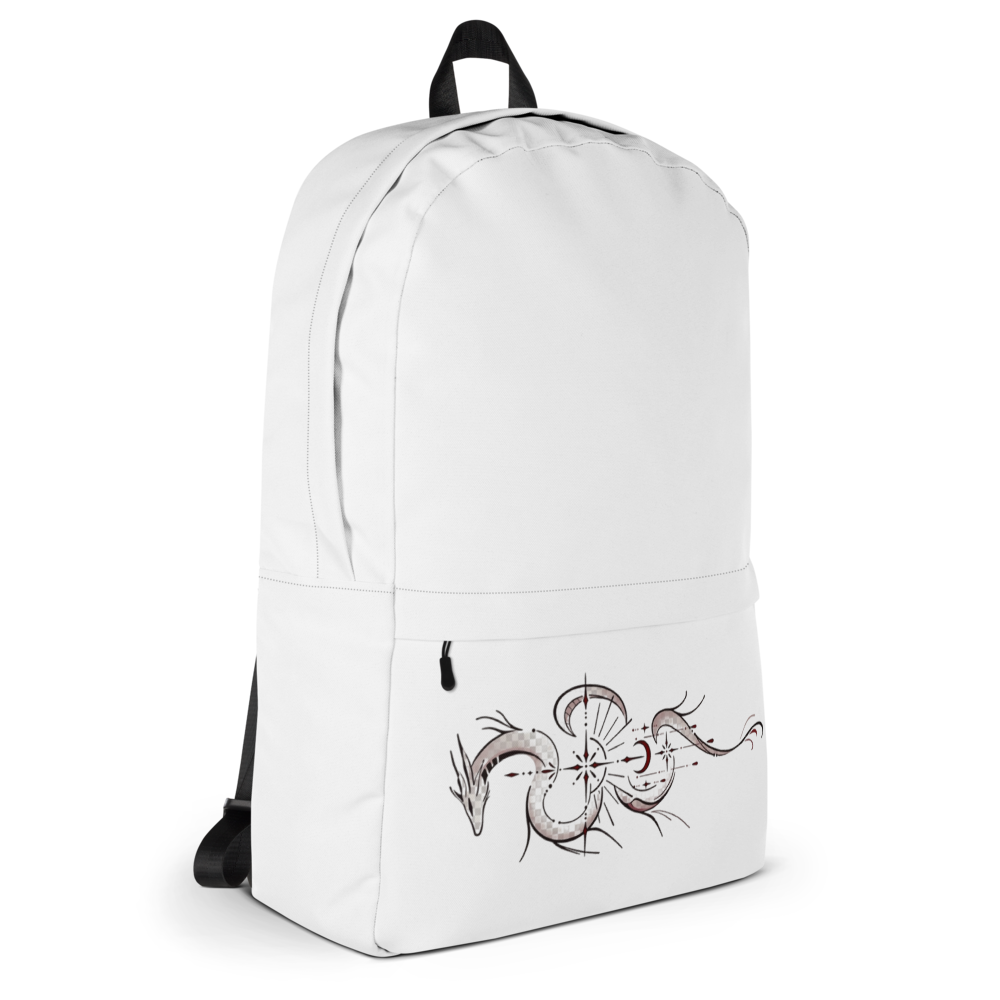 Dragon Line Art All-Over Print Backpack thumbnail 4