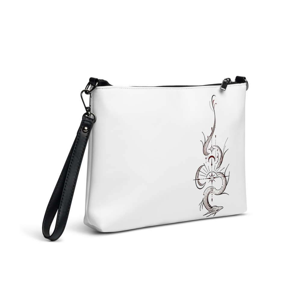 Dragon Line Art All-Over Print Crossbody Bag thumbnail 4