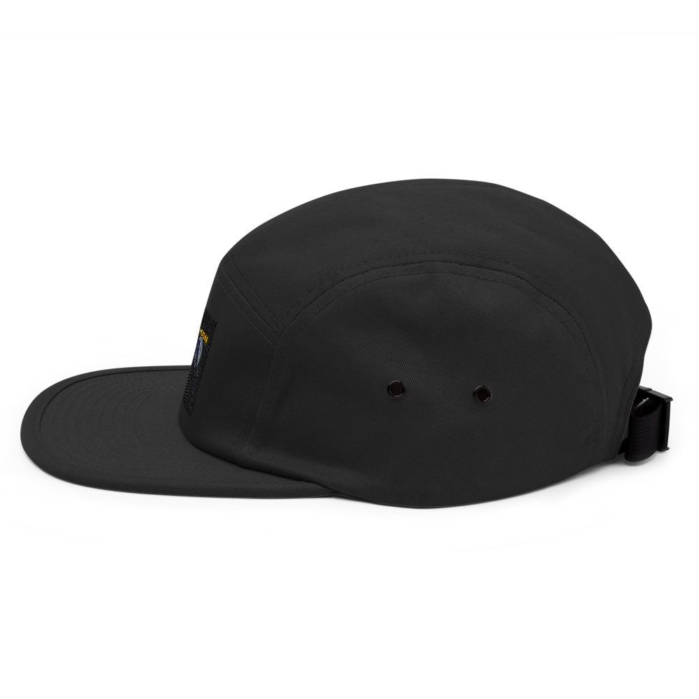 Minimal Black 5 Panel Cap thumbnail 2