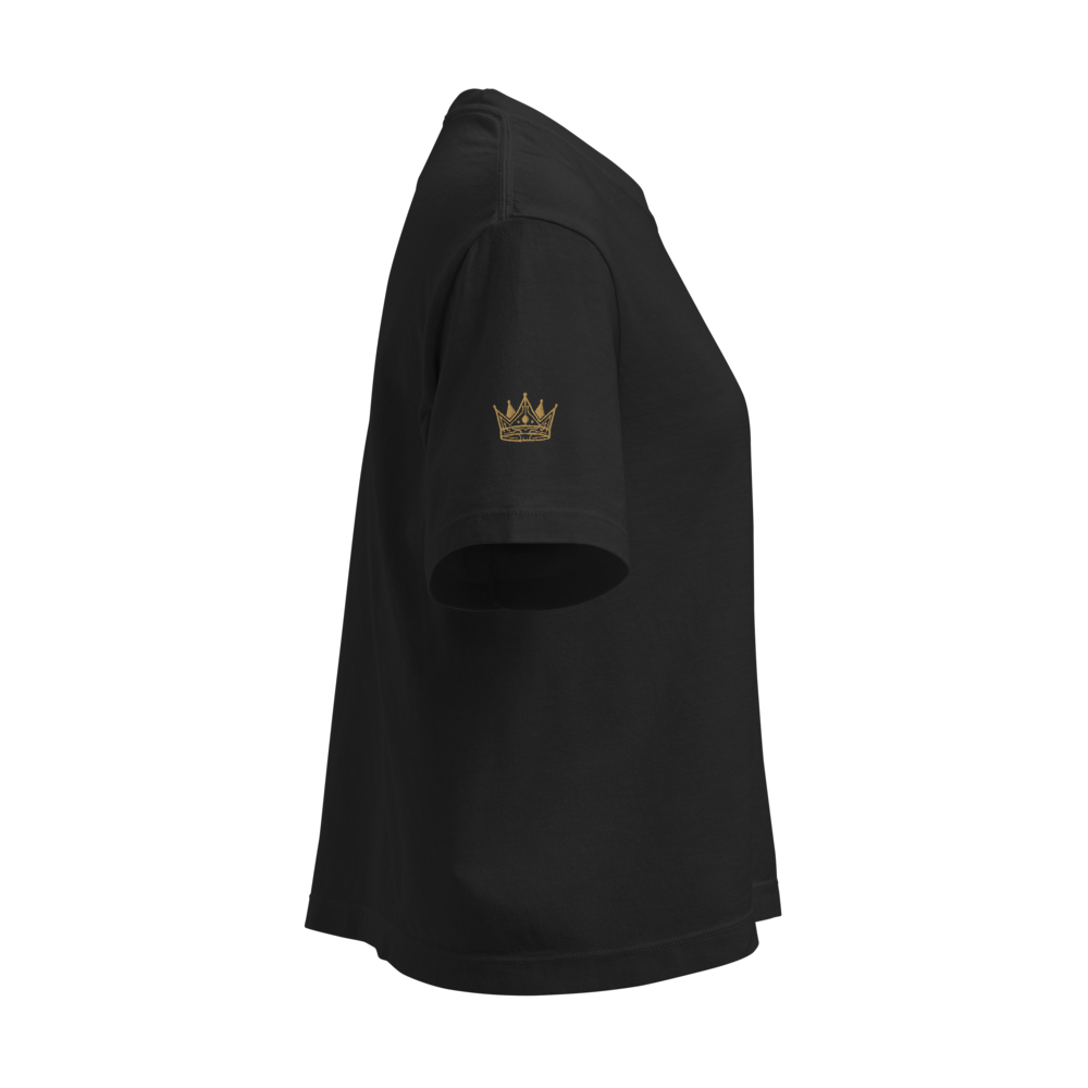Golden Tech Crown Women’s Heavyweight Boxy T‑Shirt thumbnail 4