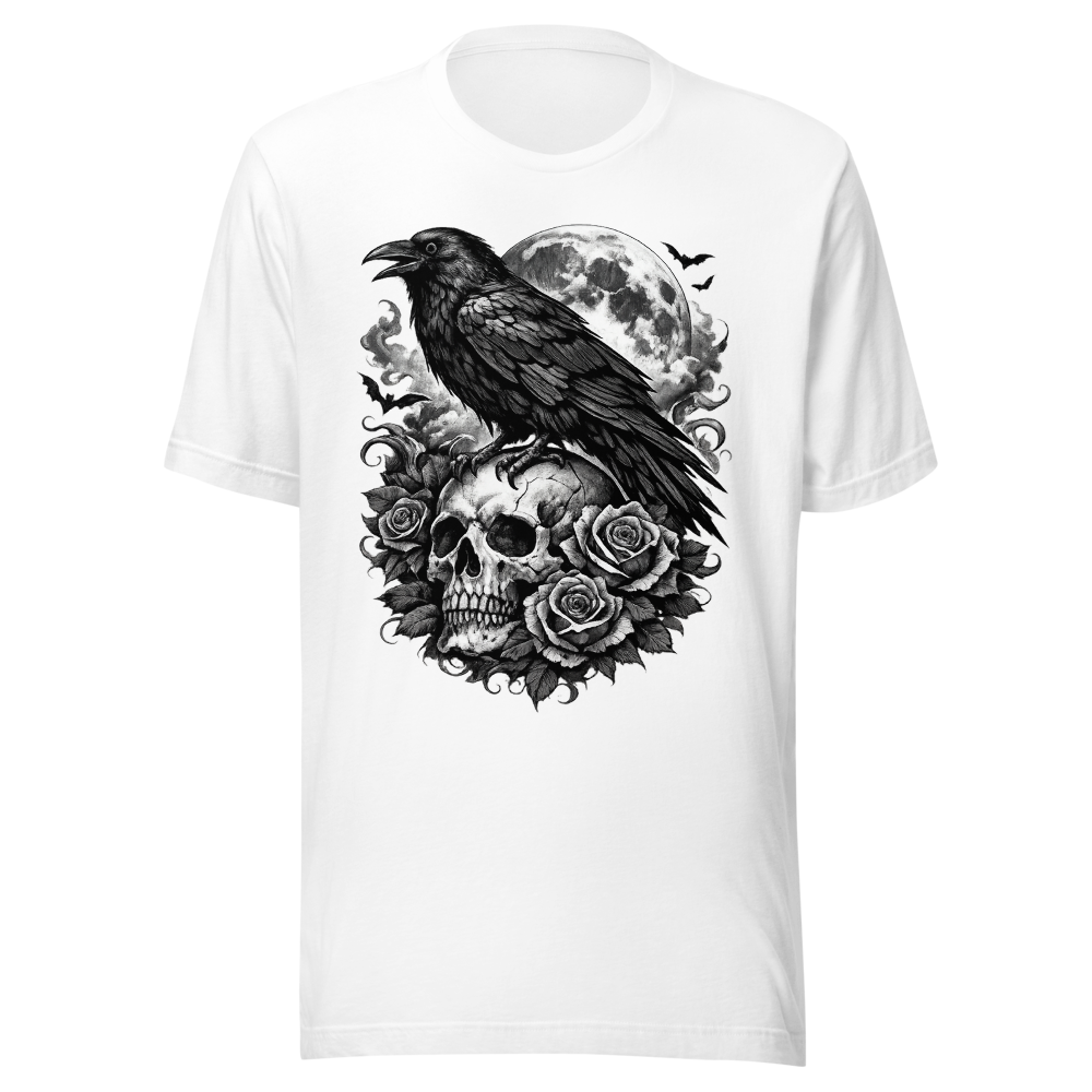 Gothic Raven Skull