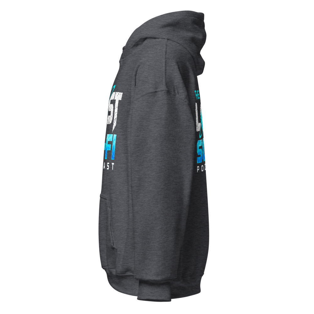The Lost Sci-Fi Podcast Heather Gray Logo Hoodie thumbnail 3