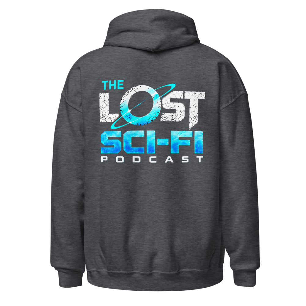 The Lost Sci-Fi Podcast Heather Gray Logo Hoodie thumbnail 2