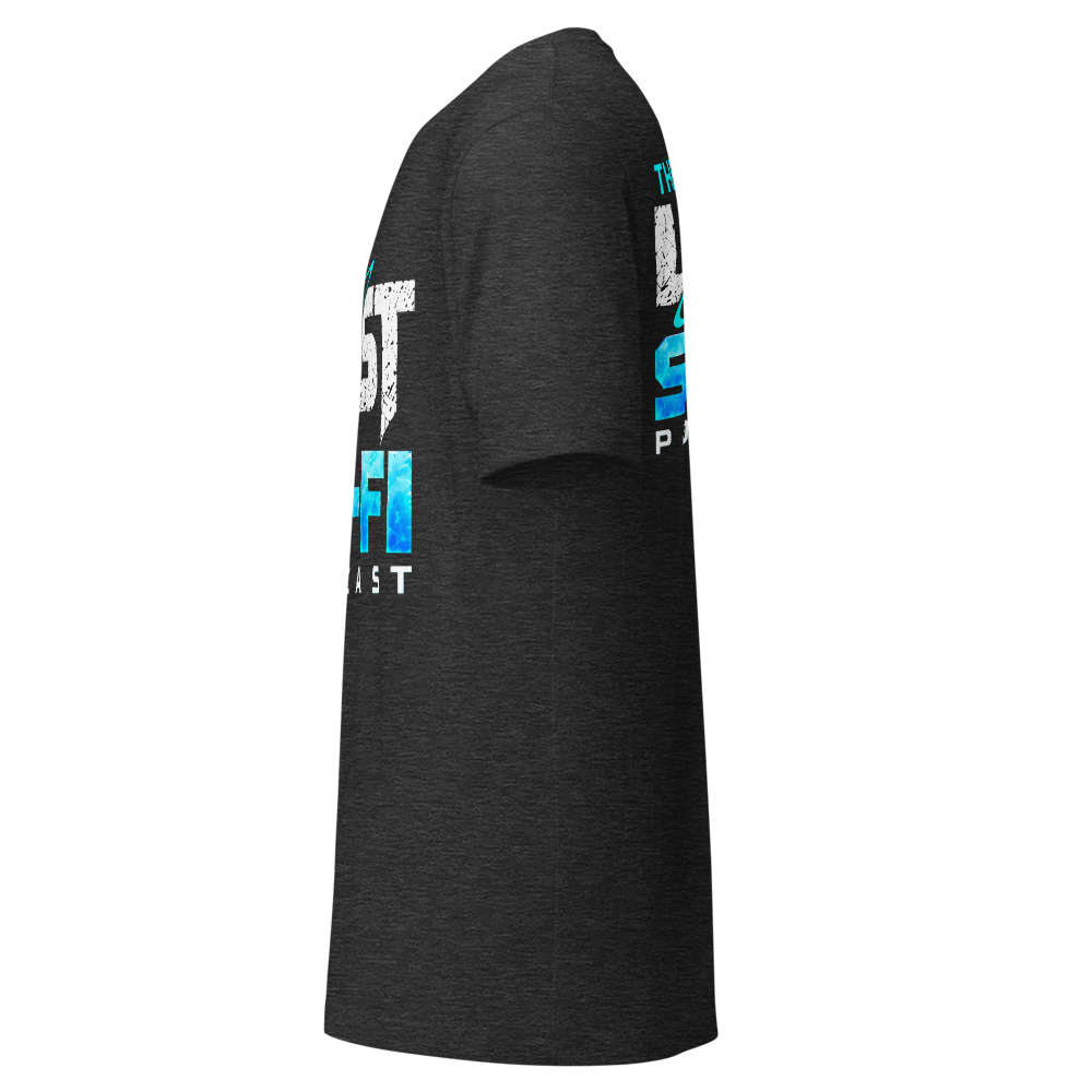 The Lost Sci-Fi Podcast Dark Gray Logo T-Shirt thumbnail 3