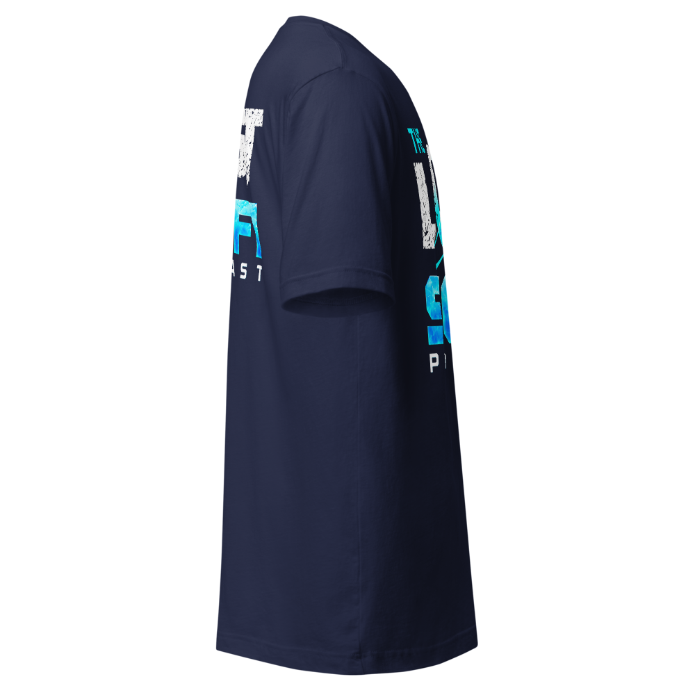 The Lost Sci-Fi Podcast Navy Logo T-Shirt thumbnail 4