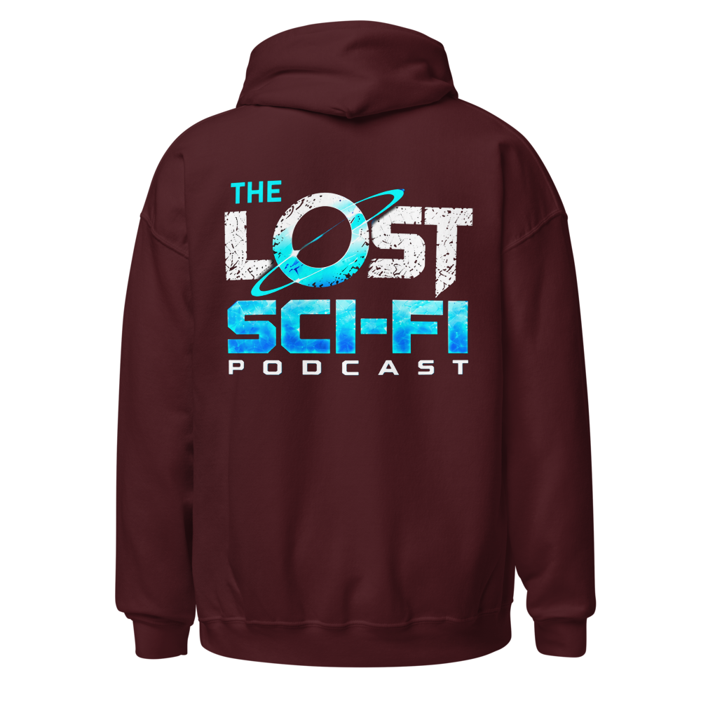 The Lost Sci-Fi Podcast Burgundy Logo Hoodie thumbnail 2