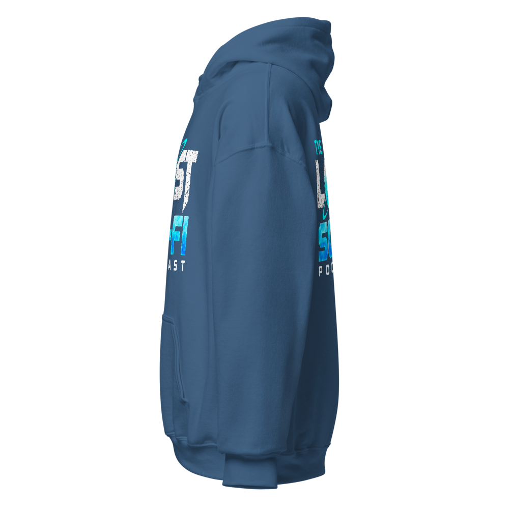 The Lost Sci-Fi Podcast Indigo Blue Logo Hoodie thumbnail 3