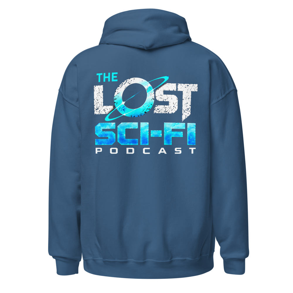 The Lost Sci-Fi Podcast Indigo Blue Logo Hoodie thumbnail 2