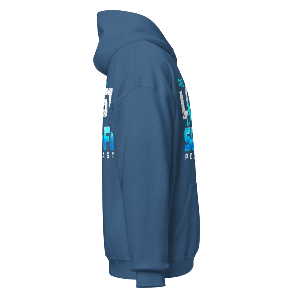 The Lost Sci-Fi Podcast Indigo Blue Logo Hoodie thumbnail 4