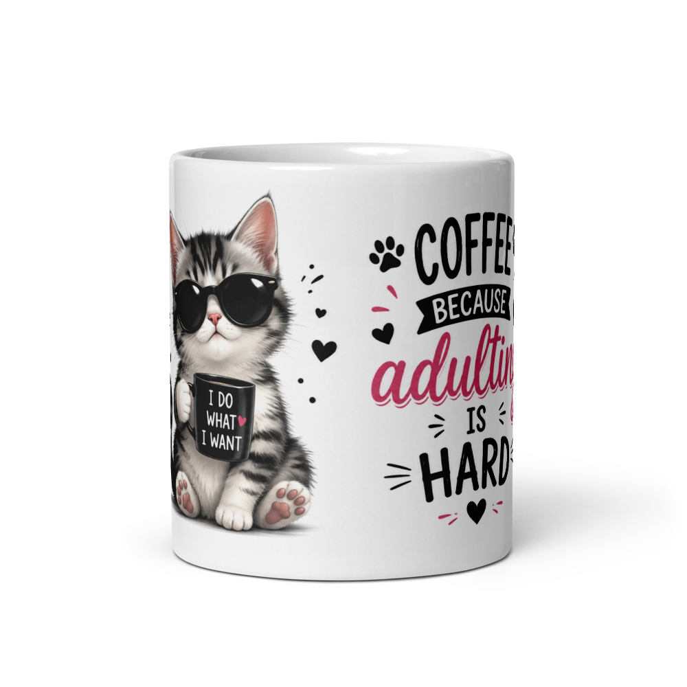 Funny Cat Quotes Coffee Mug Design thumbnail 3