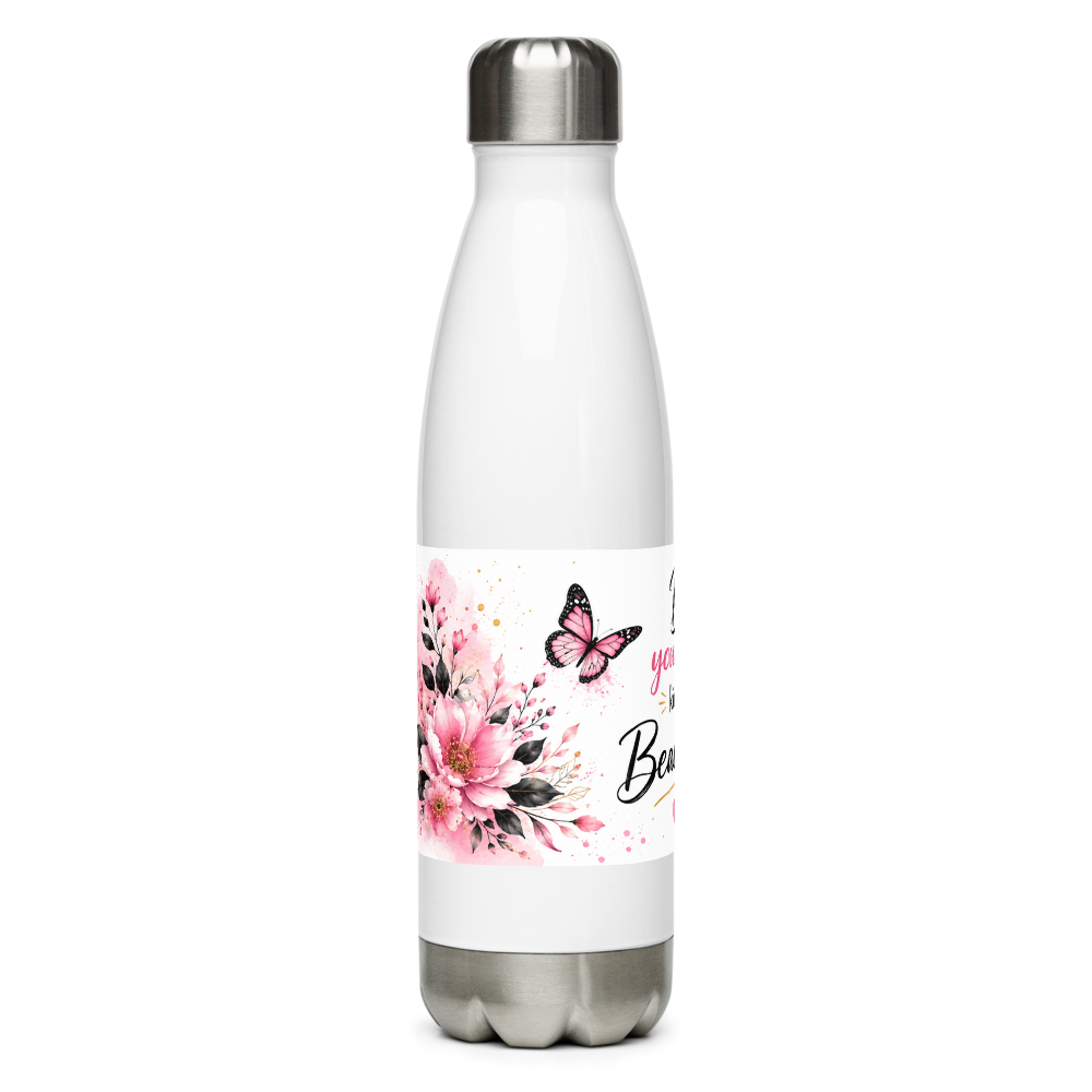 Beautiful Floral Water Bottle Wrap Design thumbnail 2